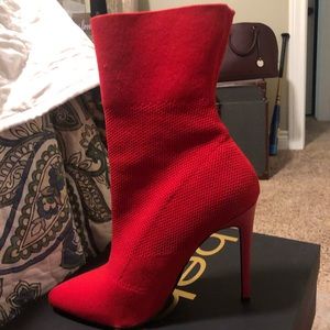 Steve Madden red booties